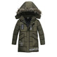 Winter Children's Trendy Cotton-padded Jacket Mid-length Letter Cotton-padded Coat - EX-STOCK Canada