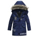 Winter Children's Trendy Cotton-padded Jacket Mid-length Letter Cotton-padded Coat - EX-STOCK Canada