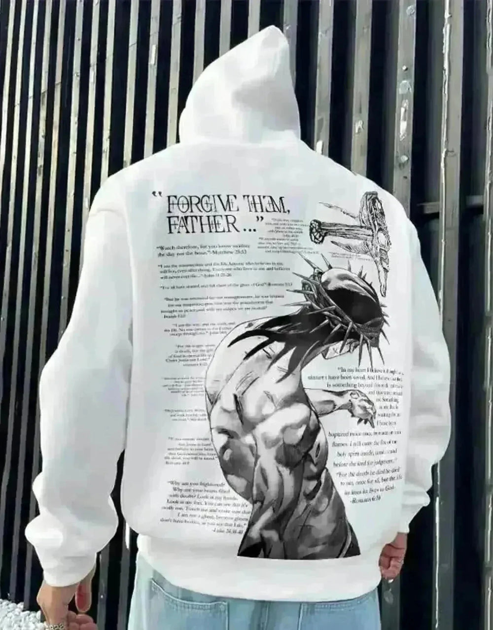 Men's Casual Printed Oversized Hoodie Sweatshirt Hip Pop Streetwear - EX-STOCK CANADA