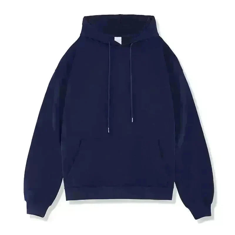 Plain Color American Retro Hoodie Pullover Sweatshirt Men - EX-STOCK CANADA