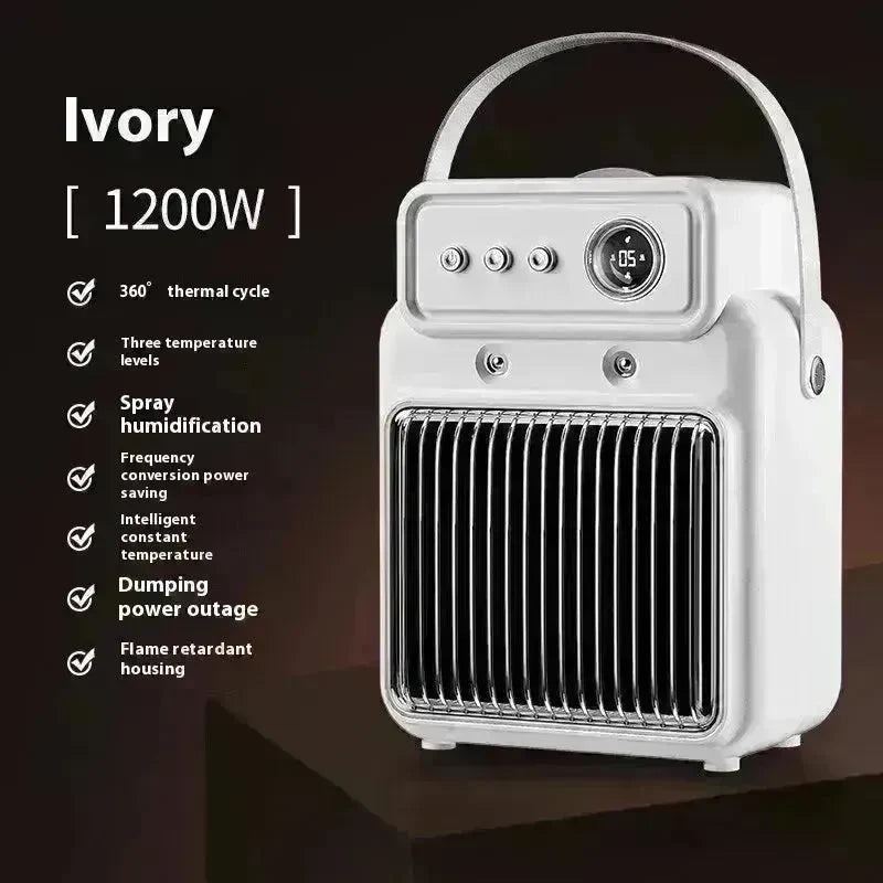 2 in 1 Indoor House Room Humidifier and Space Heater Warm Air Blower - EX-STOCK CANADA