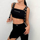 Summer Spring Black Tank Top Women Sleeveless Cropped Tops Hollow Bustier Top Streetwear - EX-STOCK Canada