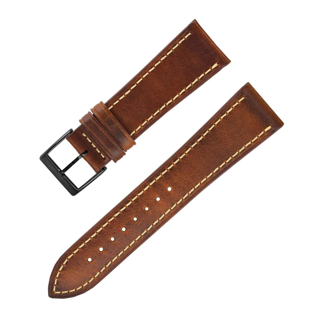 Wax Leather Watch Strap Watch Band Genuine Leather Genuine Leather Watch Band Soft Thin - EX-STOCK Canada