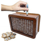 Wooden Coin Bank with Denomination Slots – Piggy Bank (Small & Large)