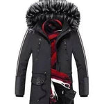 Fur Collar Hoodie Winter Parka Jacket for men - EX-STOCK Canada