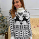 Winter Wool Mini Jumper dress Christmas Turtleneck Sweater Dress - EX-STOCK Canada