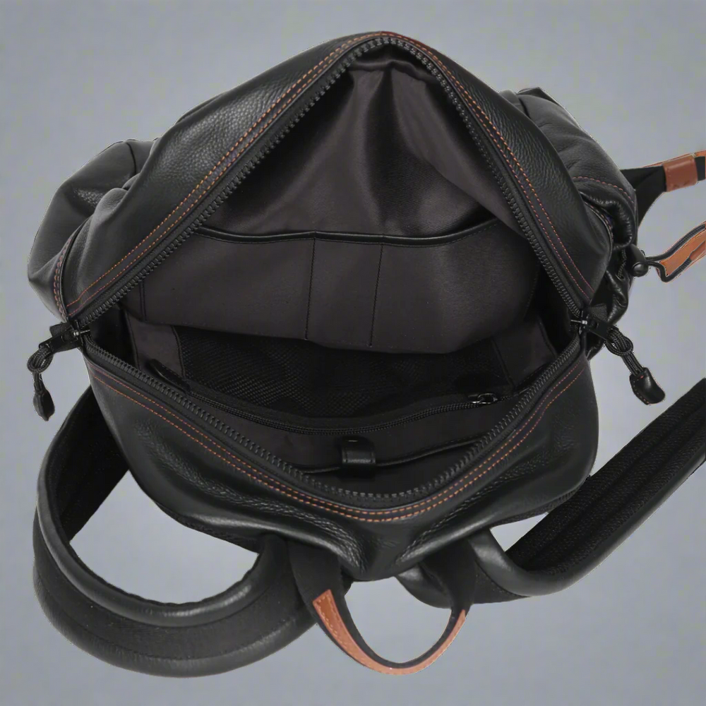 Sac à dos en cuir ciré BOLEX-STOCK Canada 