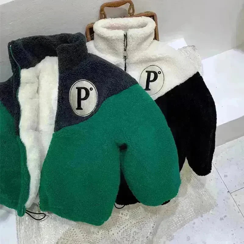 Plus Fleece Coat Loose Thickened Warm Cotton Clothing For Boys And Girls - EX-STOCK CANADA