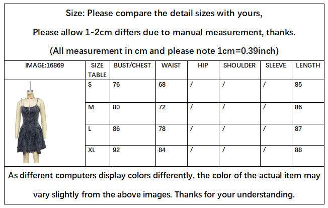 Chic Personality Street Splicing Sling Denim Mini Dress - EX-STOCK Canada