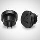 US/UK to AU Power Adapter – Multi-Function Travel Socket (Black & White)