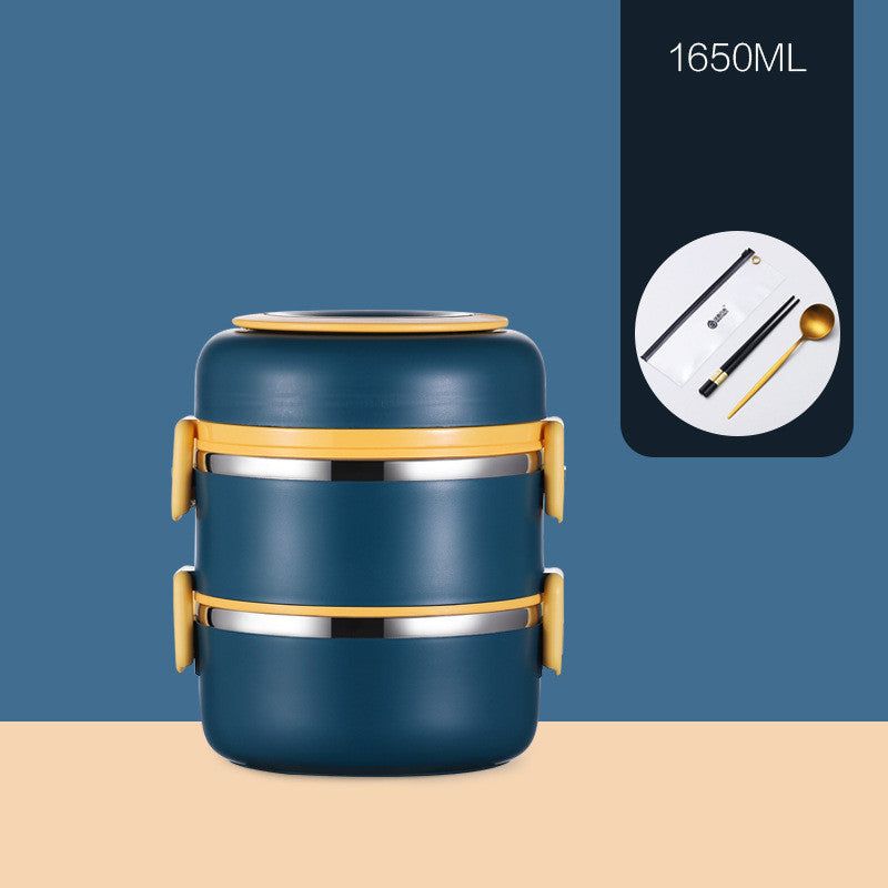 304 Stainless Steel Insulated Barrel Multi-layer Lunch Box EX-STOCK