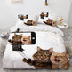 White Cute Cat Bedding Set Girl Ladies Bedroom Comfort Duvet Cover EX-STOCK Canada 