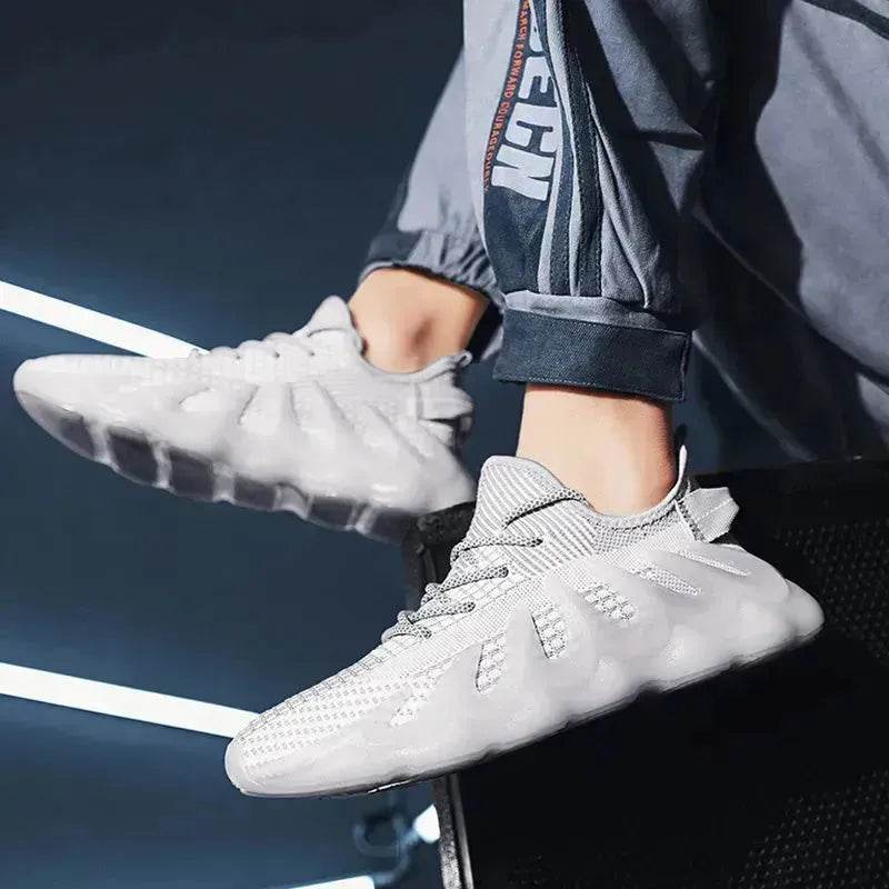 Fashion Sneakers With Wave Sole Cool Sports Shoes Men - EX-STOCK Canada