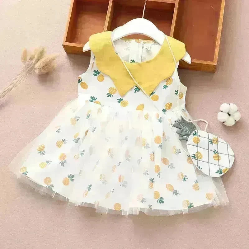 Newborn baby Girls' Summer Vest Dress Infant dresses. - EX-STOCK CANADA