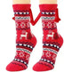 Soft Carton Christmas-themed Fleece Winter Home socks for Women - EX-STOCK CANADA