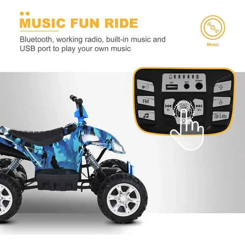 2026 24V Off-Road 4X4 Kids Ride On ATV For Age 3 to 8 