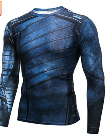 Men’s MMA Compression Rash Guard – Long Sleeve BJJ Grappling Training Shirt