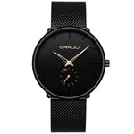Simple ultra-thin watch round mesh belt watch - EX-STOCK Canada