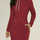 Women New hooded zipper pullover mid-length sweater - EX-STOCK CANADA