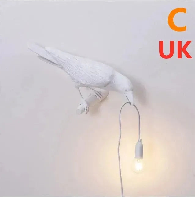 Creative Auspicious Bird Resin Wall Lamp Decoration - EX-STOCK CANADA