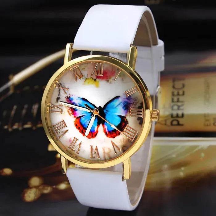 Roman scale butterfly belt watch Fashion universal gold shell watch - EX-STOCK Canada