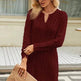Autumn Winter Slim fit Twisted Split Mini Knitted Wool Sweater Dress - EX-STOCK Canada