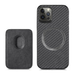 Magnetic Card Holder XR Carbon Fiber Pattern Phone Case - EX-STOCK CANADA
