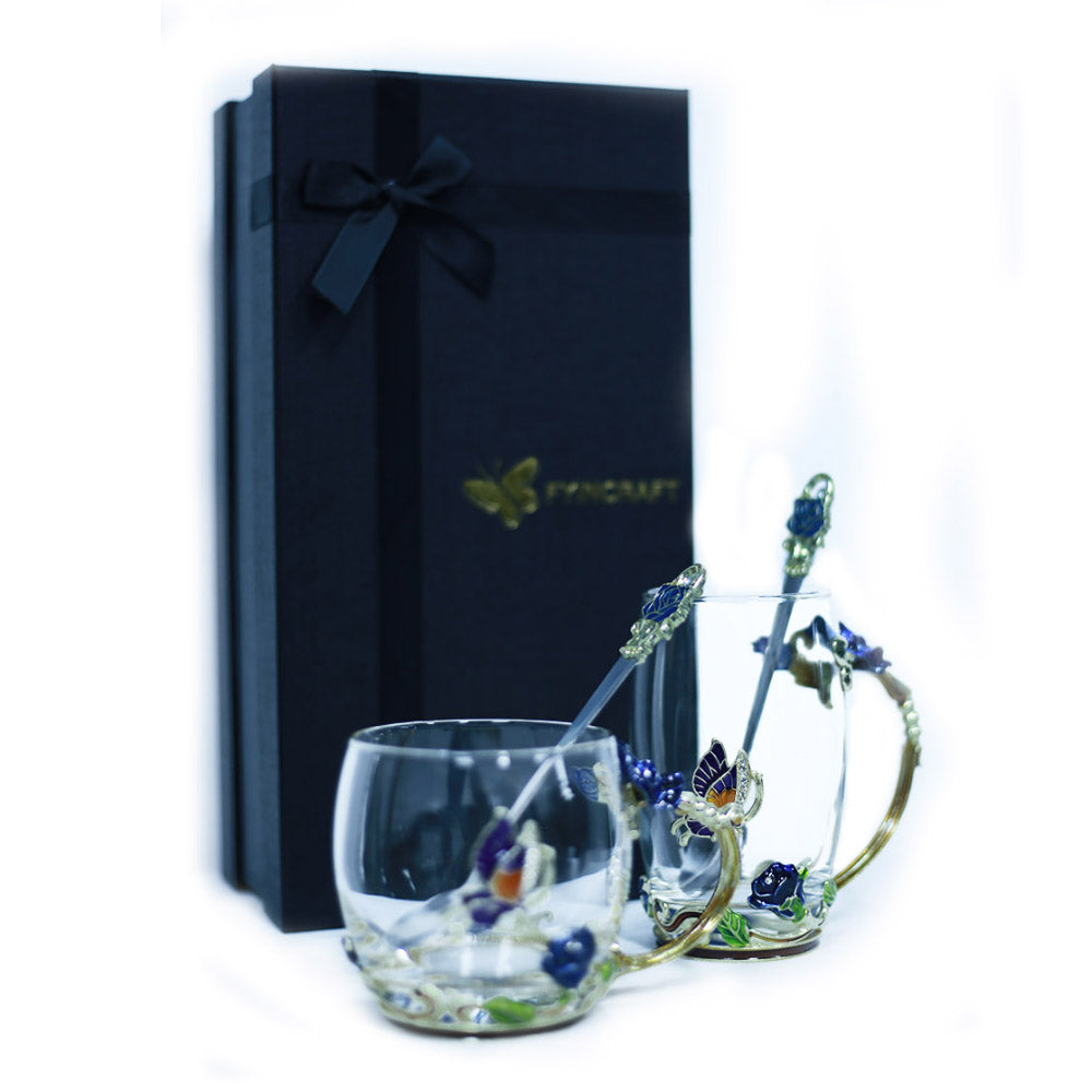 Enamel Glass Water Cups EX-STOCK Canada 