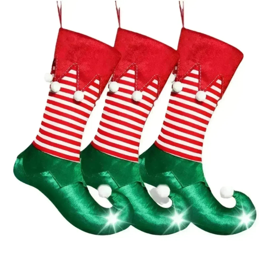 Christmas Decorations Elf Christmas Stockings Gift Bag - EX-STOCK CANADA