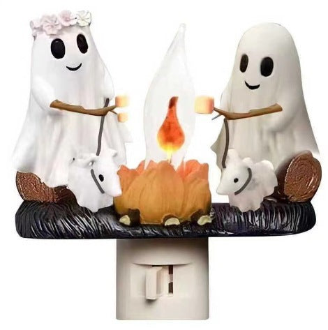 New Creative Resin Ghost Bonfire Flashing Resin Small Night Lamp EX-STOCK Canada 
