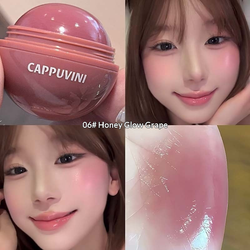 CAPPUVINI cosmetic product with close-up of application on skin