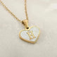 26 Letter Heart-shaped Necklace White Shell Love Clavicle Chain Fashion Personalized Necklace For Women Jewelry Valentine's Day - EX-STOCK CANADA