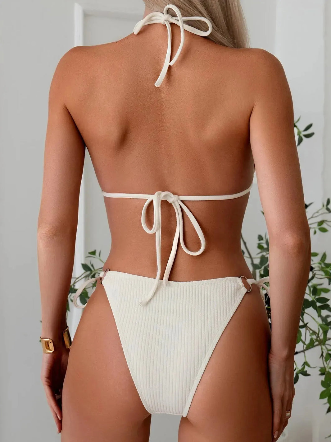 Sexy Bikini Set Summer Side Tie Thong Bandage Style Swimsuit Womens Clothing - EX-STOCK CANADA