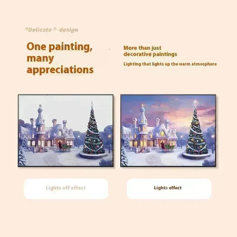 Christmas Luminous Painting Bluetooth speaker integrated gift idea - EX-STOCK CANADA