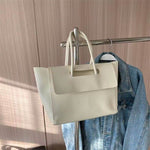 Fashion Leather Shoulder Bag Large Capacity Handbags Simple Retro Tote Bags - EX-STOCK Canada