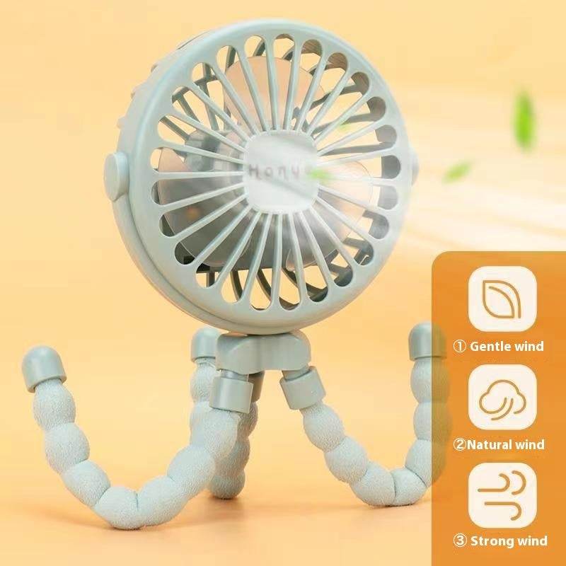USB Powered summer heat Handheld fan with stand and Night light - EX-STOCK Canada