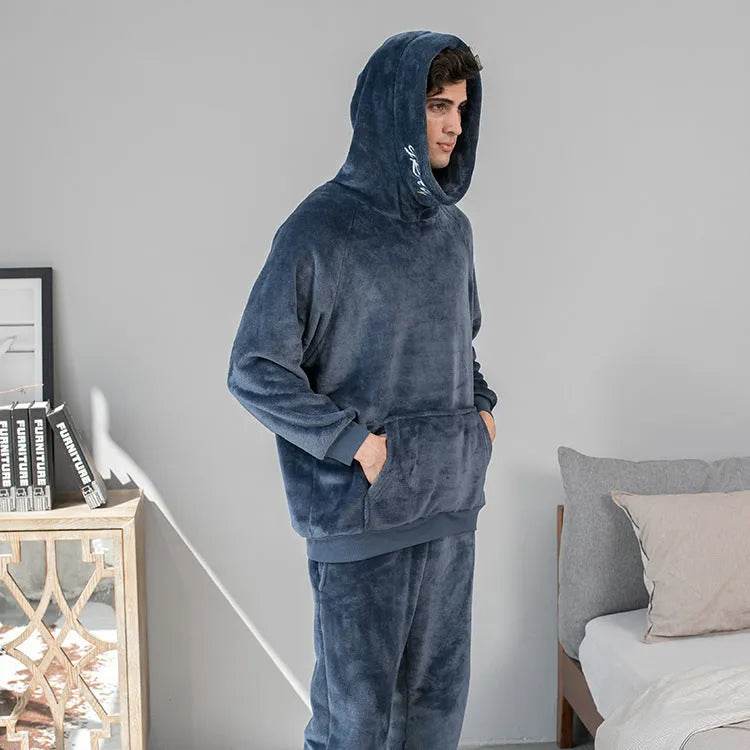 Men's Hooded Warm And Thickened Pajamas Suit - EX-STOCK Canada