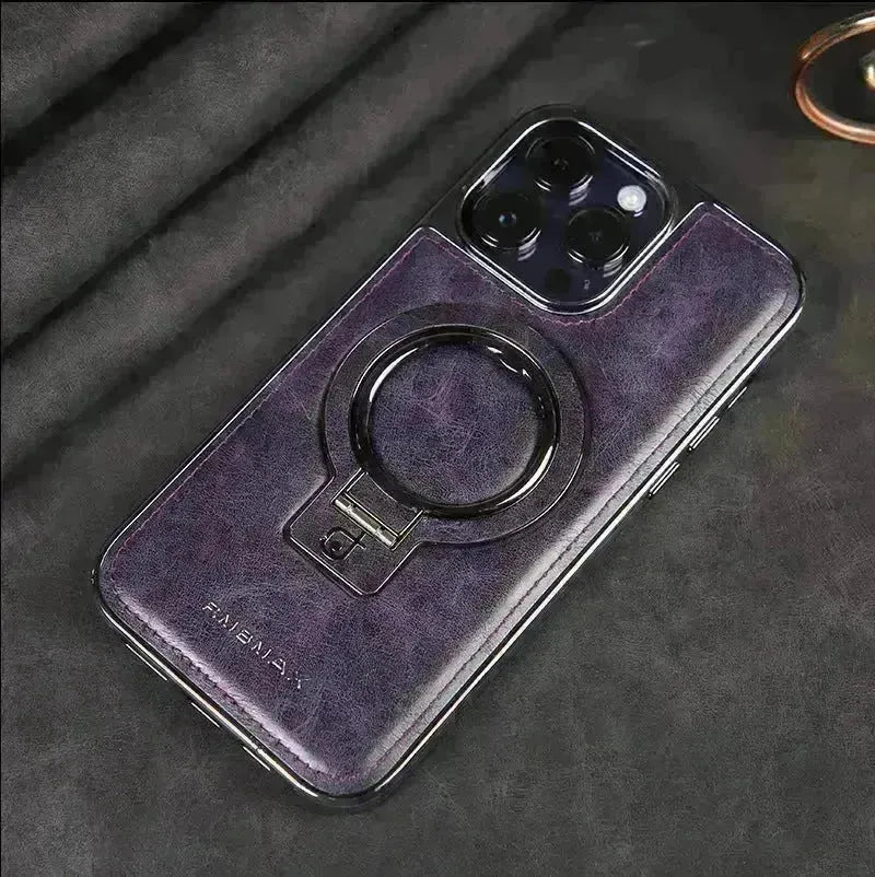 Luxury Magnetic Bracket Phone Case Business Drop-resistant Leather Case - EX-STOCK CANADA