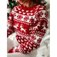 Christmas Elk Long Sleeve Knitted Sweater - EX-STOCK CANADA