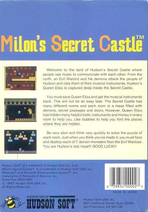 Milon's Secret Castle 