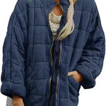 Casual Winter Cotton Padded Loose Pockets Long Sleeved Jacket Women - EX-STOCK CANADA