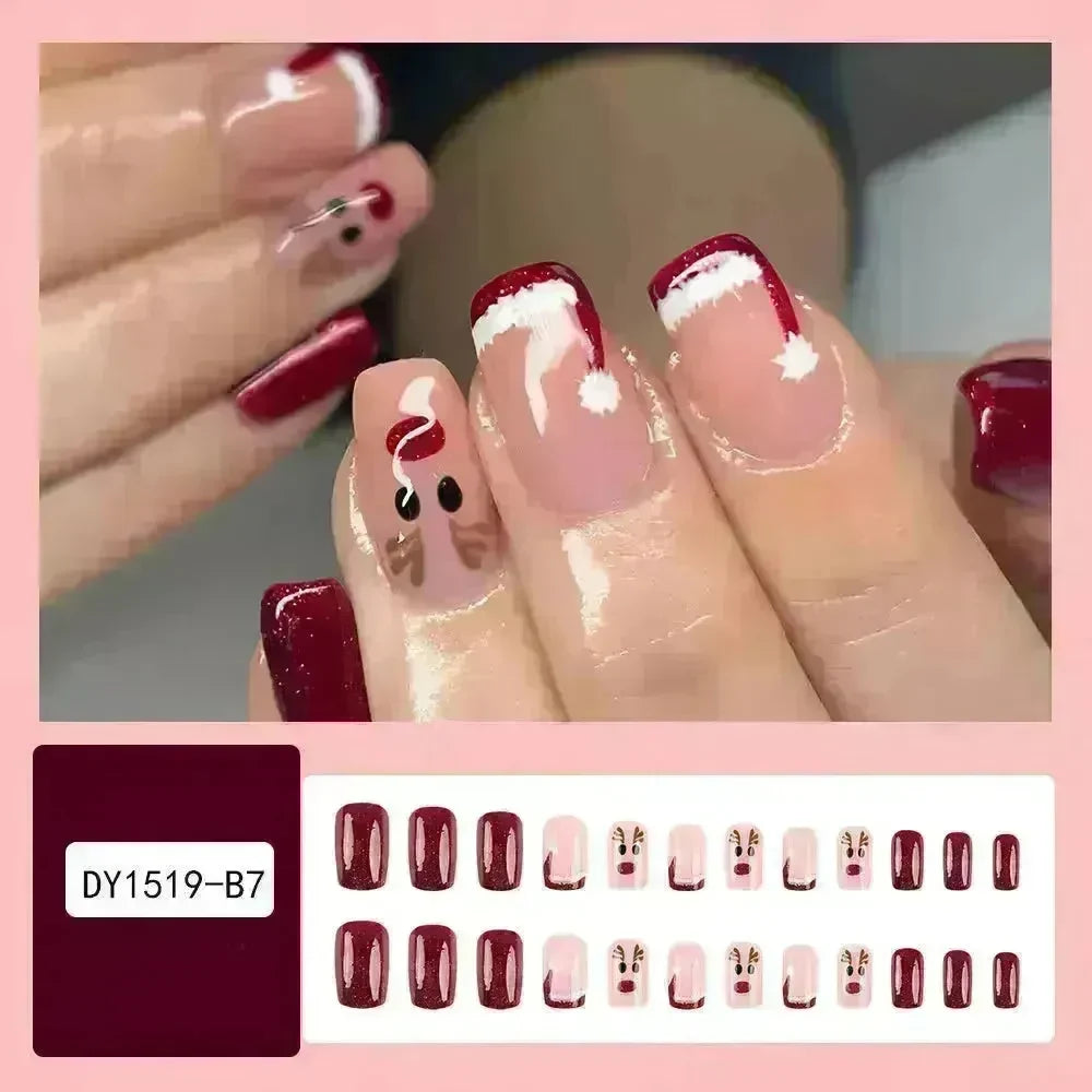 24pcs Christmas False Nail Decal stickers - EX-STOCK CANADA
