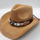 Summer Outdoor Ethnic Style Felt and Straw Cowboy Hat - EX-STOCK Canada