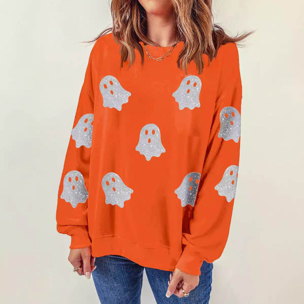 Halloween Ghost Top Loose Casual Pullover - EX-STOCK Canada