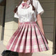 Student Jk Plaid Skirt Preppy Style Mini Pleated Kilt Skirt - EX-STOCK Canada
