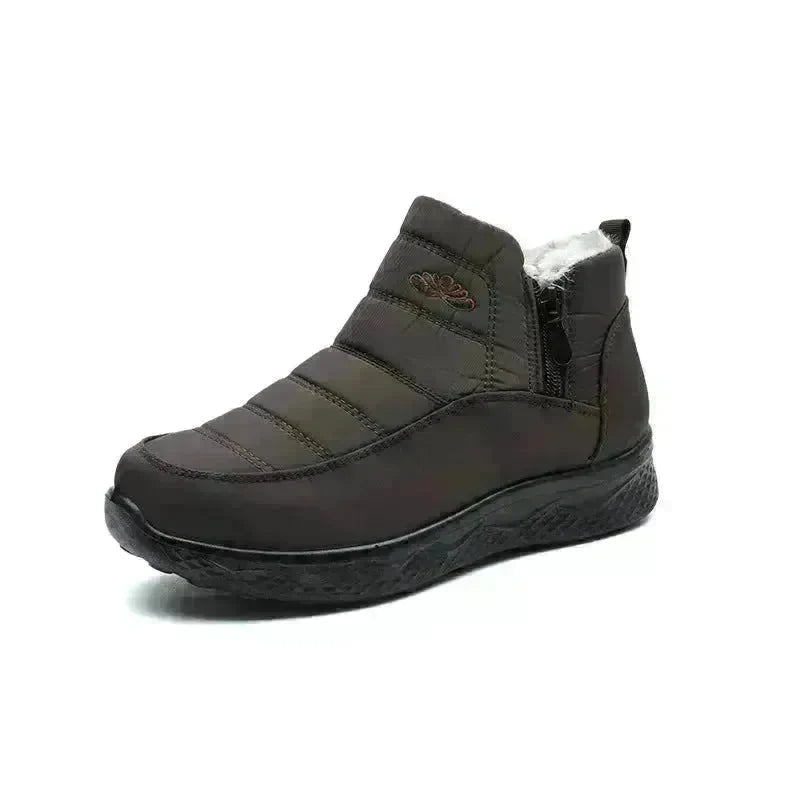 Winter Women's Cotton-padded Thick fleece lined Ankle Snow Boots - EX-STOCK CANADA