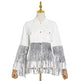 Lapel Pocket Heavy Industry Sequins Tassel  Loose Ripped Denim Jacket Women - EX-STOCK CANADA