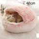 2 In 1 Dog And Cat Bed Pet Winter Bed Round Plush Warm Bed House Soft Long Plush Pets Bed Pet Products EX-STOCK Canada 