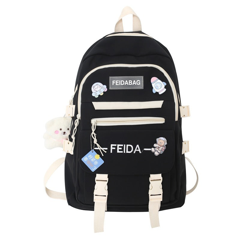 Elegant Mori Leisure Backpack Large Capacity Early High School Student Schoolbag EX-STOCK