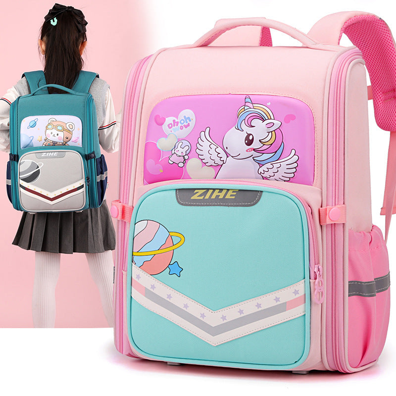 Cartoon Backpack For Reducing Burden And Protecting The Spine EX-STOCK